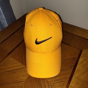 Nike Yellow Cap with Black Logo